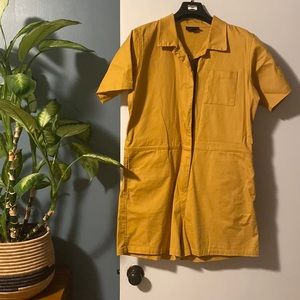 Mustard Yellow Nooworks Shortalls